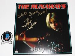 Cherie Currie A Signé L'album Des Runaways Vinyl Record Beckett Coa Cherry Bomb