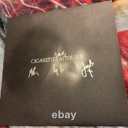 Cigarettes After Sex X's Vinyle transparent signé