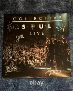 Collective Soul. 'Live'. Disque Vinyl LP 12 signé autographié.
