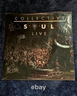 Collective Soul. 'Live'. Disque Vinyl LP 12 signé autographié.