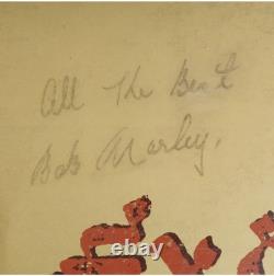 Couverture de l'album Exodus de Bob Marley signée