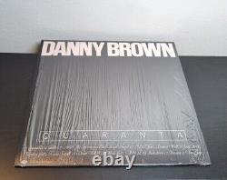 DANNY BROWN Quaranta Vinyle SIGNÉ / AUTOGRAPHIÉ LP Rouge ENVOI MAINTENANT!