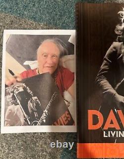 DAVE DAVIES VIVANT SUR UN FIL MINCE Éd. Limité Double LP Orange/Marron Éclaboussure SIGNÉ