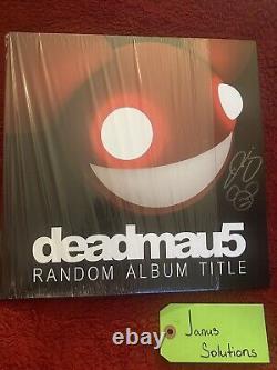 DEADMAU5 SIGNÉ Album ALÉATOIRE TITRE LP VINYLE ROUGE Neuf Grande Signature