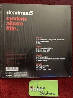 DEADMAU5 SIGNÉ Album ALÉATOIRE TITRE LP VINYLE ROUGE Neuf Grande Signature
