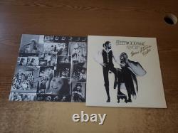 DISQUE VINYLE 33 TOURS AUTOGRAPHIE À LA MAIN DE STEVIE NICKS 1970s VG+ Fleetwood Mac Rumours 3010