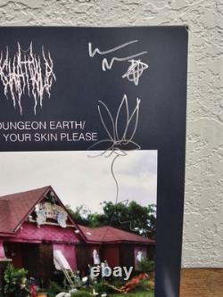 DISQUE VINYLE BLUE AUTOGRAPHE RARE SIGNÉ Chat Pile This Dungeon Earth