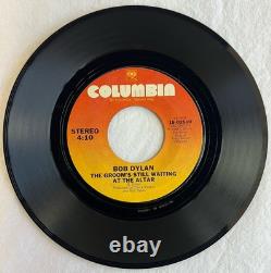 DISQUE VINYLE DÉFECTUEUX Authentique Autographe Signé à la Main de Bob Dylan avec G3D