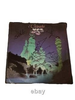 DISQUE VINYLE LP DRAMA SIGNÉ PAR LE GROUPE YES - Steve Howe, Geoff Downes, Trevor Horn RAD