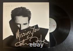 DISQUE VINYLE LP NO BRAKES SIGNÉ PAR JOHN WAITE AVEC INSCRIPTION DE MISSING YOU - PREUVE VIDÉO