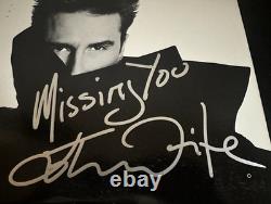DISQUE VINYLE LP NO BRAKES SIGNÉ PAR JOHN WAITE AVEC INSCRIPTION DE MISSING YOU - PREUVE VIDÉO