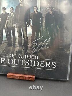 DISQUE VINYLE LP SIGNÉ D'ERIC CHURCH - PRESSAGE NOIR AUTOGRAPHIÉ DE THE OUTSIDERS