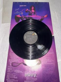 DISQUE VINYLE RÊVE AUTOGRAPHIE DE GRACE SLICK NM AVEC CERTIFICAT D'AUTHENTICITÉ
