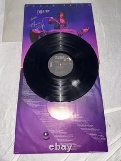 DISQUE VINYLE RÊVE AUTOGRAPHIE DE GRACE SLICK NM AVEC CERTIFICAT D'AUTHENTICITÉ