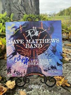 Dave Matthews Band Signé À La Main X5 Vinyl Record Avec Coa