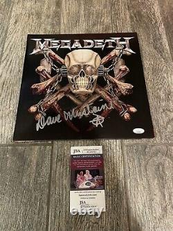 Dave Mustaine a signé le vinyle de Megadeth, dédicacé Jsa Coa Rare Legend.