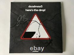 Deadmau5 Voici La Goutte! Effacer Avec Noir Couleur Fumée Autographié 2xlp Vinyl