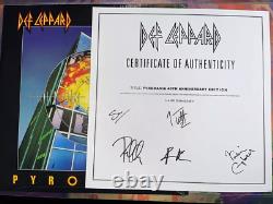 Def Leppard Pyromania 40 Vinyle Couleur 2LP & Certificat d'Authenticité Signé