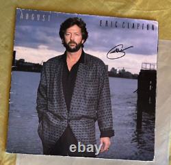 Disque Vinyle 12 Signé Eric Clapton Autographié Août 1986 Guitare Rock Anglais