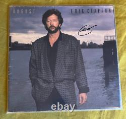 Disque Vinyle 12 Signé Eric Clapton Autographié Août 1986 Guitare Rock Anglais