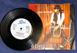 Disque Vinyle 45 RPM Epic signé de Michael Jackson 'Leave Me Alone' 1988