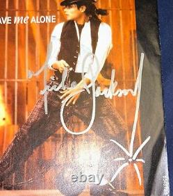 Disque Vinyle 45 RPM Epic signé de Michael Jackson 'Leave Me Alone' 1988