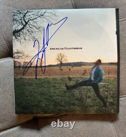 Disque Vinyle American Heartbreak Signé par Zach Bryan avec Certificat PSA/DNA #AP20476