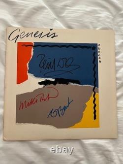 Disque Vinyle LP Abacab de Genesis Autographié - avec COA et encadré