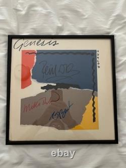 Disque Vinyle LP Abacab de Genesis Autographié - avec COA et encadré