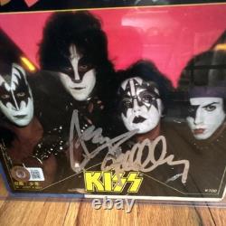 Disque Vinyle Original Autographié de KISS Polystar Japonais Signé par Ace Frehley