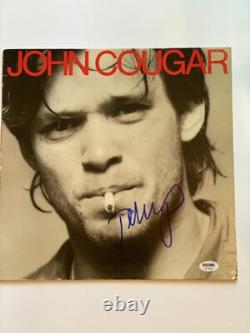 Disque/album/vinyle signé/autographié de John Cougar PSA AF33159