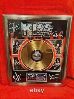 Disque d'or autographié de Kiss Monster