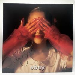 Disque vinyle Eternal Sunshine signé par Ariana Grande, autographié avec signature complète, certificat JSA COA