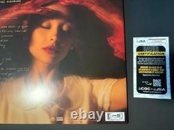 Disque vinyle Eternal Sunshine signé par Ariana Grande, autographié avec signature complète, certificat JSA COA