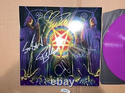 Disque vinyle LP autographié signé par Anthrax pour 'For All Kings'