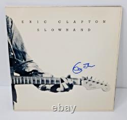 Disque vinyle LP dédicacé d'Eric Clapton Slowhand, signé à la main, certificat d'authenticité inclus