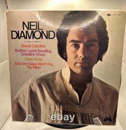 Disque vinyle LP signé par Neil Diamond Sweet Caroline avec certificat d'authenticité JSA Autographe rare