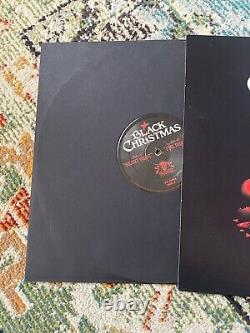 Disque vinyle S/T de Black Christmas signé par Olivia Hussey, autographe rare de Death Waltz
