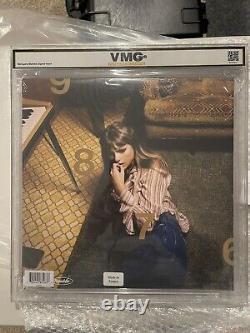 Disque vinyle VMG 9.5 Graded Midnights de Taylor Swift avec photo dédicacée signée à la main RARE