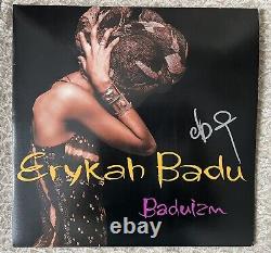 Disque vinyle d'Erykah Badu signé avec preuve