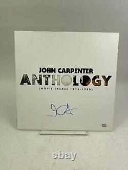 Disque vinyle de bande sonore Anthologie signé à la main par John Carpenter, certifié PSA/DNA