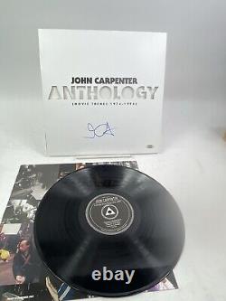 Disque vinyle de bande sonore Anthologie signé à la main par John Carpenter, certifié PSA/DNA