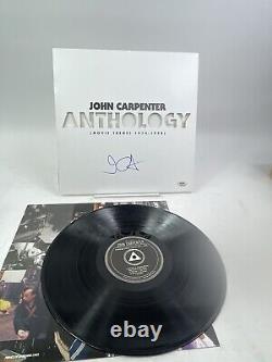 Disque vinyle de bande sonore Anthologie signé à la main par John Carpenter, certifié PSA/DNA