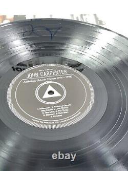 Disque vinyle de bande sonore Anthologie signé à la main par John Carpenter, certifié PSA/DNA