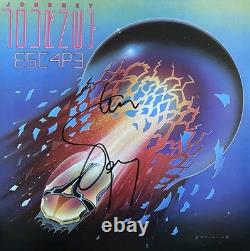 Disque vinyle de l'album Escape de Journey signé et autographe de Steve Perry