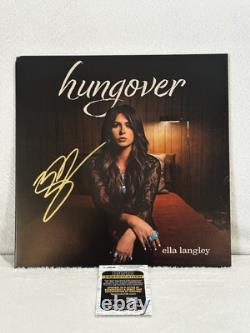 Disque vinyle déprimé signé par Ella Langley, authentifié JSA, rare
