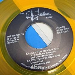 Disque vinyle jaune autographed de la DJ Fontana Band, signé par DSP Records, collectionneur.