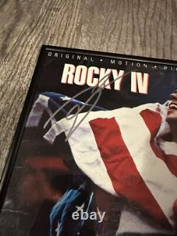 Dolph Lundgren Signé Cadre Disque Vinyle Rocky IV Autographié Psa/dna Coa Drago