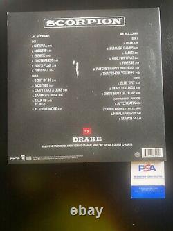 Drake Signé Autographied Scorpion Vinyl Album Record Psa/dna Authentifié