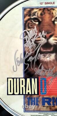 Duran Duran 12 Single Signé The Reflex Disque Image, Signé à la Main par les 5 Membres